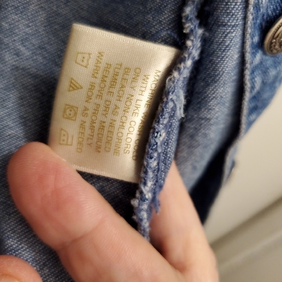 Bobbie Brooks s/s embroidered denim shirt - Picture 3 of 7